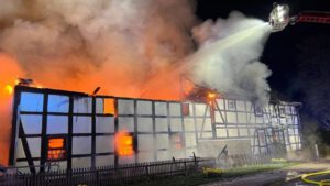 Großbrand in Alvesrode